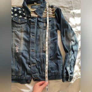 Denim Jacket - American Flag - Japanese brand